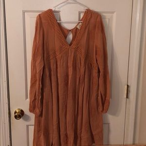Coral Boho dress